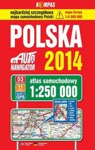POLSKA ATLAS SAMOCHODOWY 1:250 000 WYD. 2014