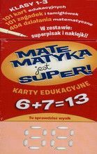 MATEMATYKA JEST SUPER KLASY 1-3 DODAWANIE KARTY EDUKACYJNE TW